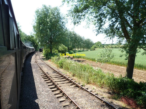 Photo 6"x4" Approaching Wittersham Road Station Potman's Heath c2013