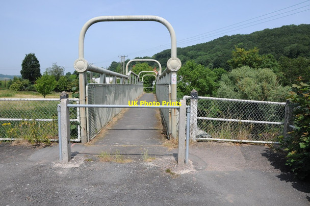 Photo 6"x4" Footbridge over the River Teme Ankerdine Hill c2013