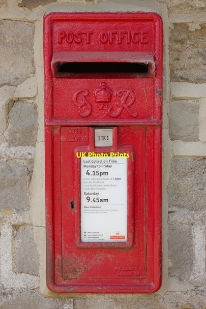 Photo 6"x4" George VI Postbox, Lindley Green Lindley\/SE2249 c2013