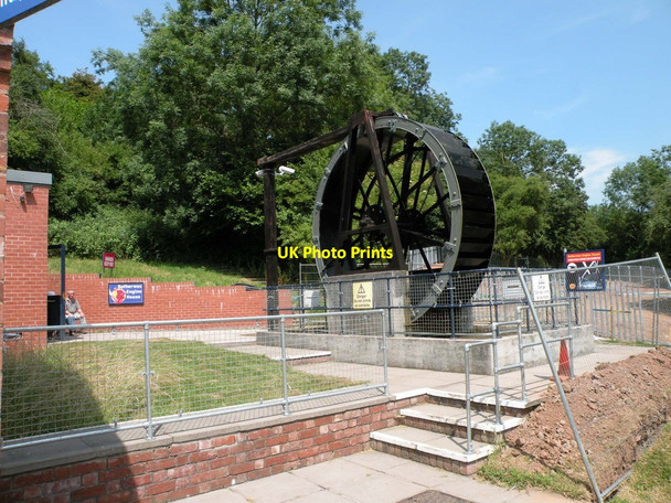 Photo 6"x4" Overshot Water Wheel, Waterworks museum Hereford c2013