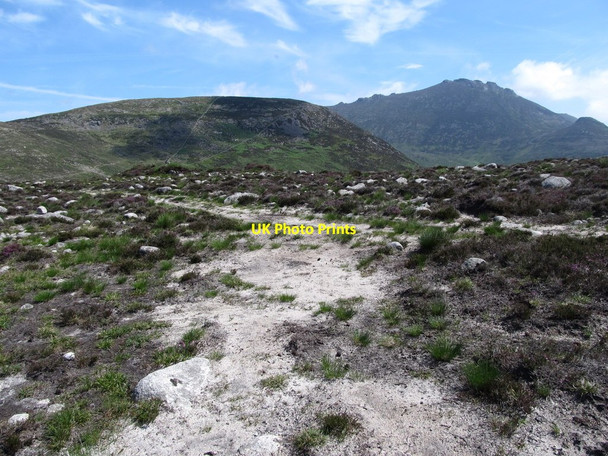 Photo 6"x4" Path junction on Slievenagore Attical c2013