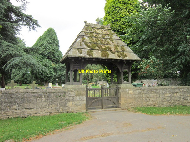 Photo 6"x4" The lych gate at Kirkby Wharfe Cemetery Kirkby Wharfe c2013