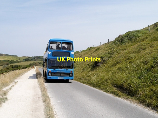 Photo 6"x4" Needles Breezer on West High Down Totland c2013