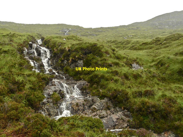 Photo 6"x4" Waterfall above the Urgha Beag - Maraig track Urgha Beag c2013
