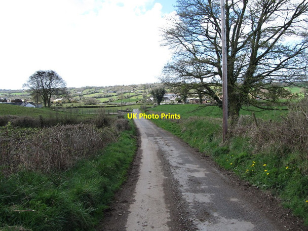 Photo 6"x4" View downhill along Cranny Road Forkhill c2013