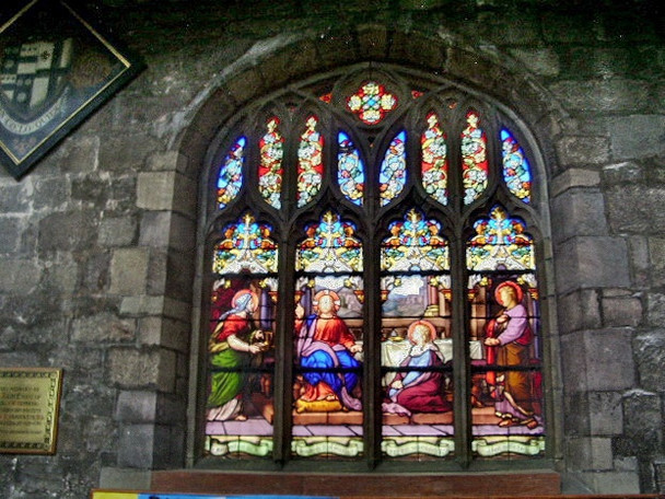 Photo 6"x4" St Wilfrid's Parish Church, Standish, Stained glass window Standish\/SD5610 c2008