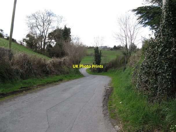 Photo 6"x4" Tullydonnell Road winding its way to the Tullydonnell Bridge Forkhill c2013
