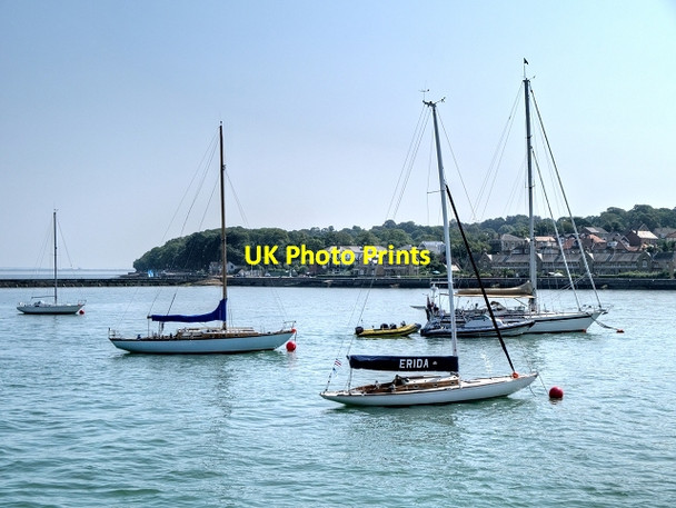 Photo 6"x4" Yachts in Cowes Harbour Cowes c2013