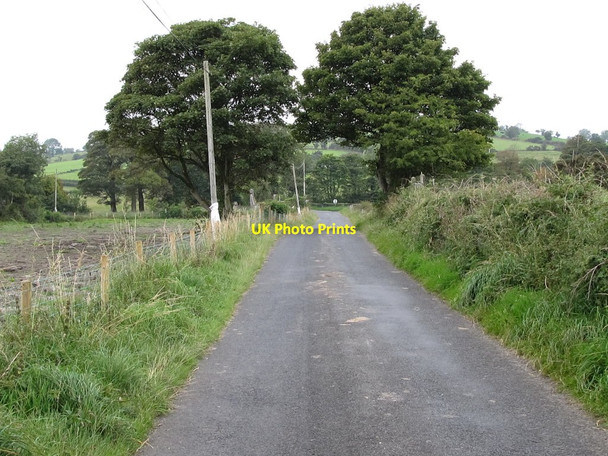 Photo 6"x4" Herons Road approaching its junction with Kilnhill Road Ballyward c2011