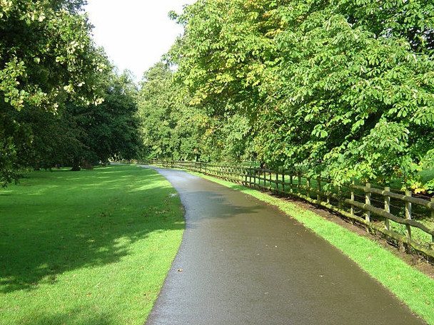 Photo 6"x4" The drive to Locko Park house Oakwood\/SK3838 c2008