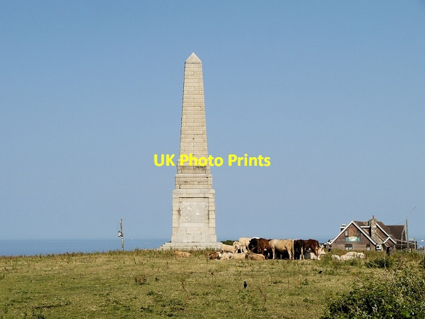 Photo 6"x4" Culver Down, The Yarborough Monument Hillway c2013