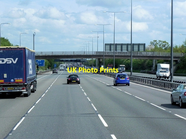 Photo 6"x4" Southbound M40, Bridge near Hyde Farm Beaconsfield c2013