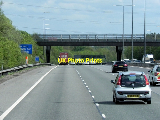 Photo 6"x4" Southbound M40, Hedgerley Lane Bridge Gerrards Cross c2013