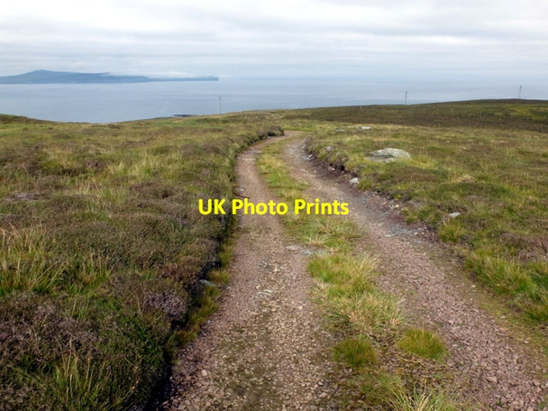Photo 6"x4" Moorland track above Virdack Fladdabister c2013