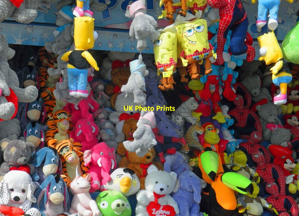 Photo 6"x4" Soft toy stall at Cleethorpes airshow Cleethorpes c2013