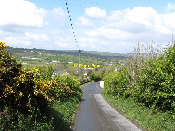 Photo 6"x4" Descending west down Lissaraw Road Camlough c2012