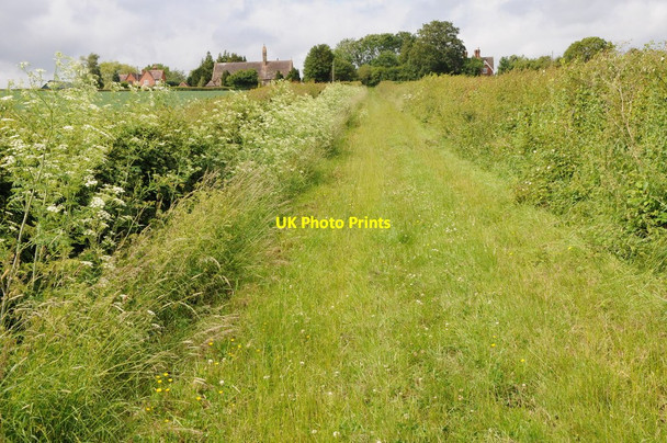 Photo 6"x4" Bridleway below Upper Hook The Hook c2013