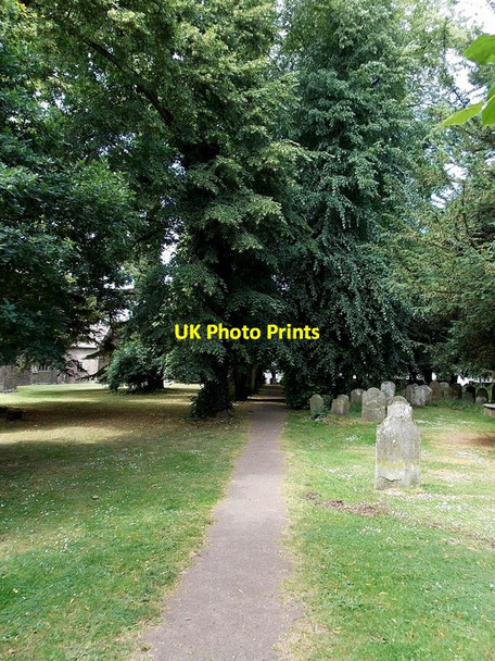 Photo 6"x4" Burial ground, Brecon Cathedral Brecon\/Aberhonddu c2013