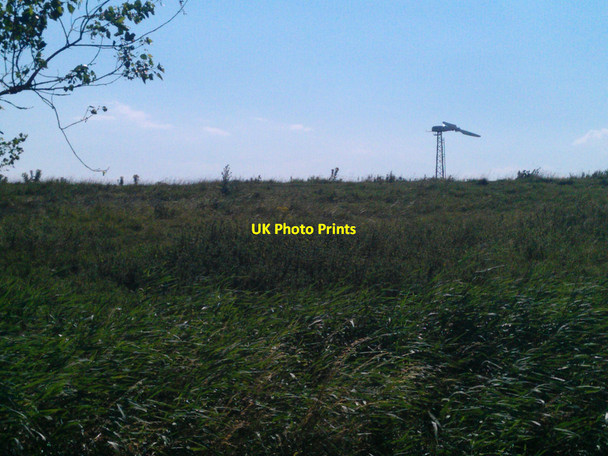 Photo 6"x4" New wind turbine Southery c2013