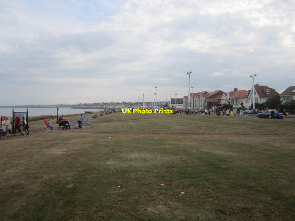 Photo 6"x4" Grass area at Pebble Beach, Whitburn South Bents c2013