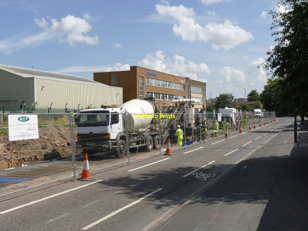Photo 6"x4" Track laying on Meadows Way West West Bridgford c2013