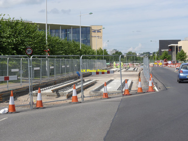Photo 6"x4" Track laying on Enterprise Way West Bridgford c2013