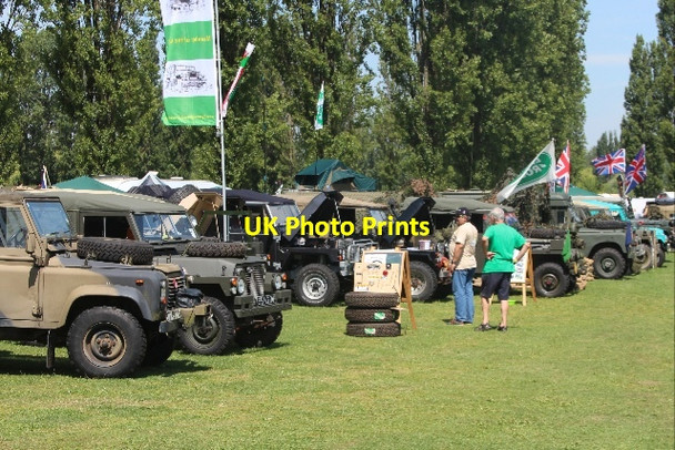 Photo 6"x4" Army Land Rover's Little Houghton\/SP8059 c2013