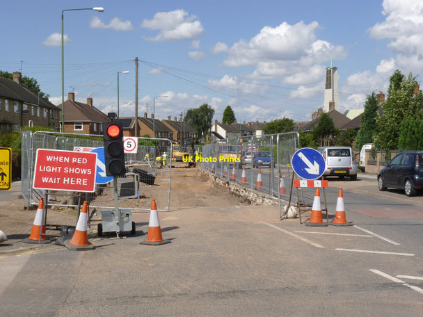 Photo 6"x4" Trackbed preparation on Southchurch Drive Brook Hill\/SK5633 c2013