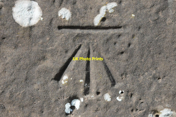 Photo 6"x4" Benchmark on Llangarron church Llangarron c2013