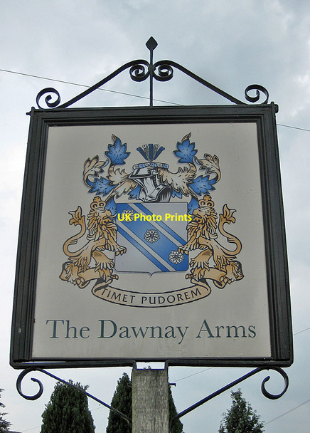 Photo 6"x4" Dawnay Arms pub sign Newton-on-Ouse c2013