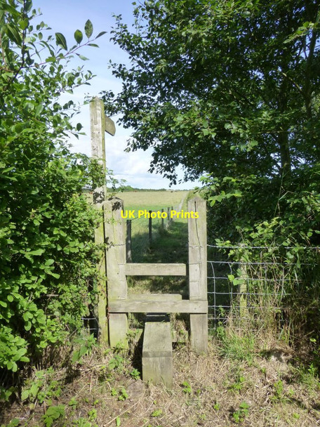 Photo 6"x4" Stile and footpath to Amble Amble c2013