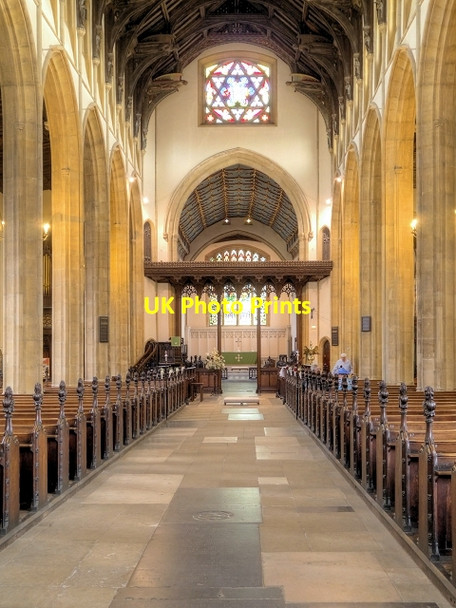 Photo 6"x4" The Nave, St Mary's Church Bury St Edmunds c2013