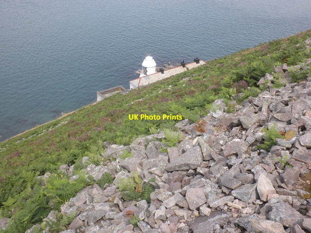 Photo 6"x4" Looking down towards the lighthouse at Foreland Point Countisbury c2013