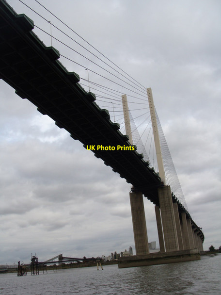Photo 6"x4" Dartford Bridge, from mid-Thames Crossways\/TQ5675 c2009