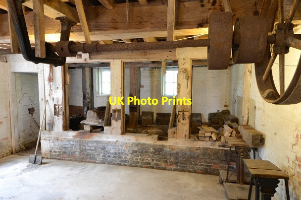 Photo 6"x4" Alderford Street Mill - Steam driven stones Cobbs Fenn c2013