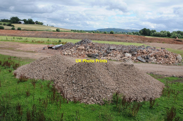 Photo 6"x4" Dismantling former railway embankment at Tewkesbury Tewkesbury c2013
