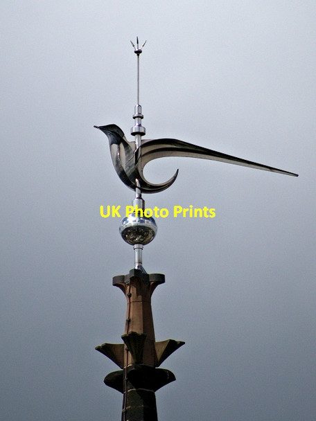 Photo 6"x4" Holy Trinity Spire Detail Coventry c2013