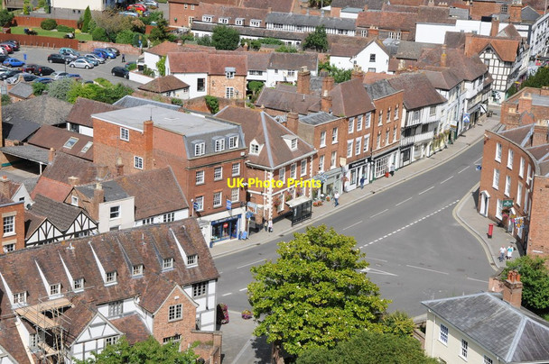Photo 6"x4" The Crescent viewed from Tewkesbury Abbey tower Tewkesbury c2013