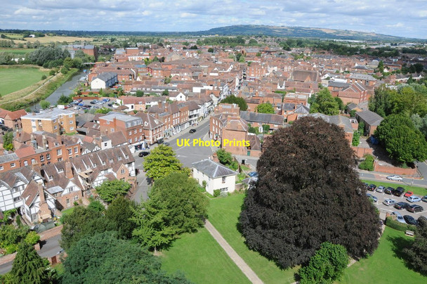 Photo 6"x4" Tewkesbury viewed from Tewkesbury Abbey tower Tewkesbury c2013
