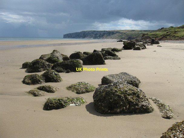 Photo 6"x4" WWII defences, Speeton Sands Speeton c2013