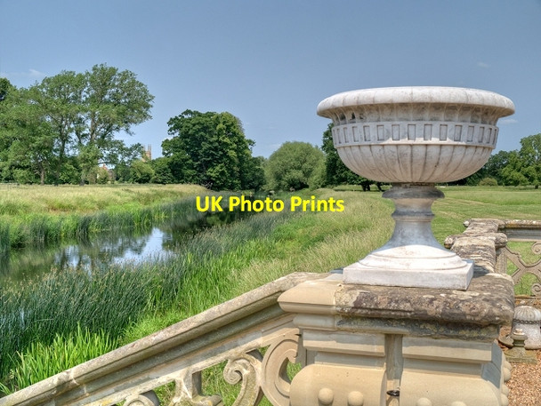 Photo 6"x4" River Avon Seen from the River Terrace at Charlecote House Charlecote c2013