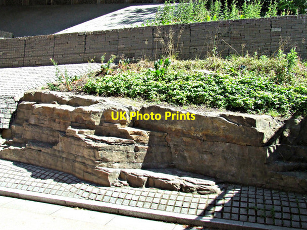 Photo 6"x4" Sedimentary bedrock at Garscube Road Glasgow c2013