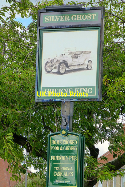 Photo 6"x4" The Silver Ghost sign Boulton c2013