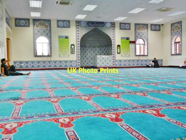 Photo 6"x4" Prayer room, Acton Town Mosque, Oldham Terrace W3 Acton\/TQ2080 c2013