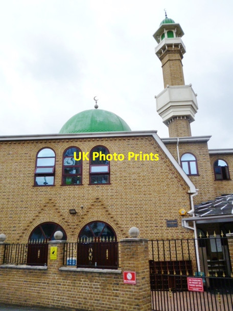 Photo 6"x4" Dome and minaret, Acton Town Mosque, Oldham Terrace W3 Acton\/TQ2080 c2013