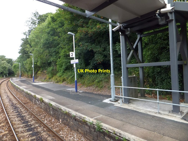 Photo 6"x4" Plymouth-bound platform (2) of Devonport station Plymouth c2013