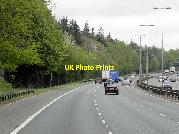 Photo 6"x4" Northbound M40, Pound Wood Cadmore End c2013