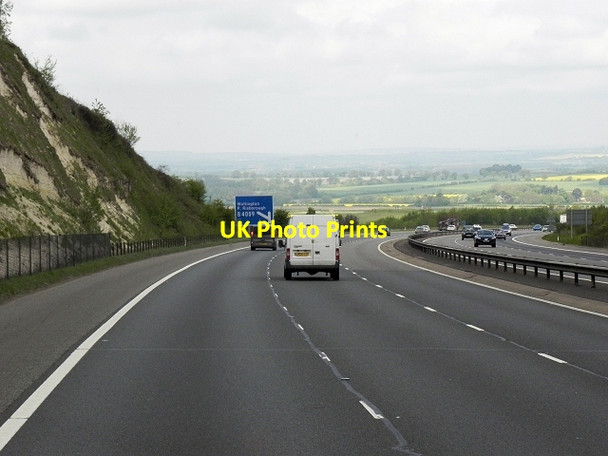 Photo 6"x4" Northbound M40 Lewknor c2013