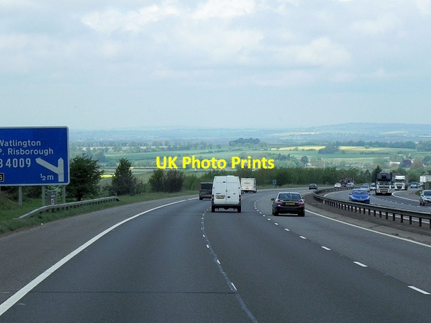 Photo 6"x4" Northbound M40 near Lewknor Lewknor c2013