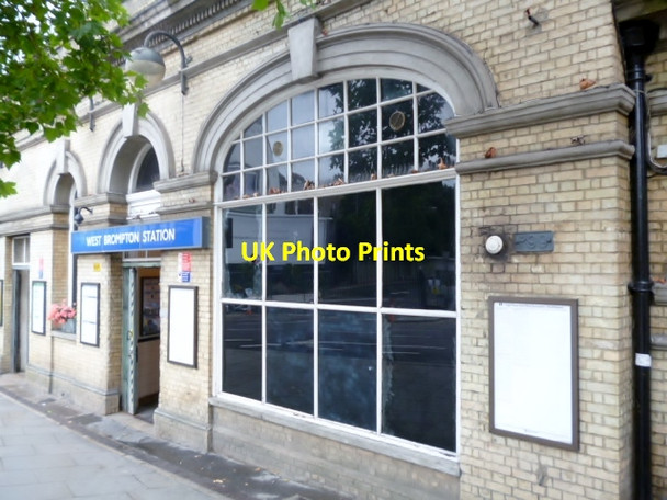 Photo 6"x4" Entrance, West Brompton Underground Station, Old Brompton Road SW5 Kensington\/TQ2579 c2013
